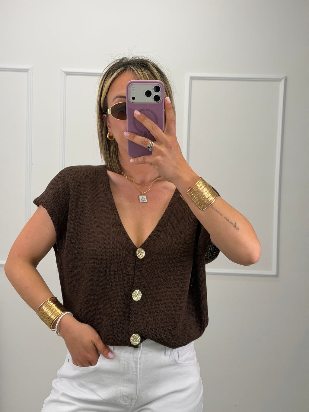 Gilet bottoni