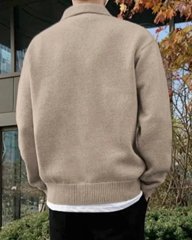 Half Zip Botón