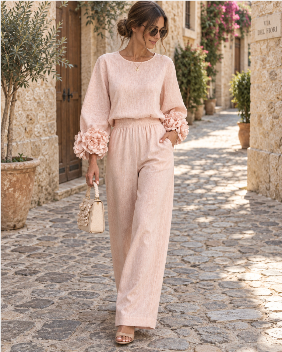 Conjunto Floral Rosalie