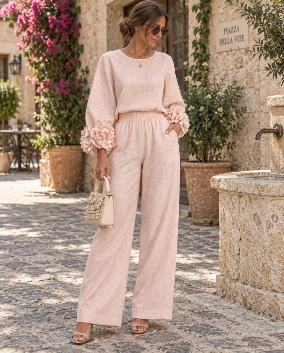 Conjunto Floral Rosalie