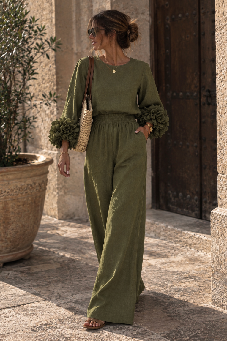 Conjunto Floral Rosalie