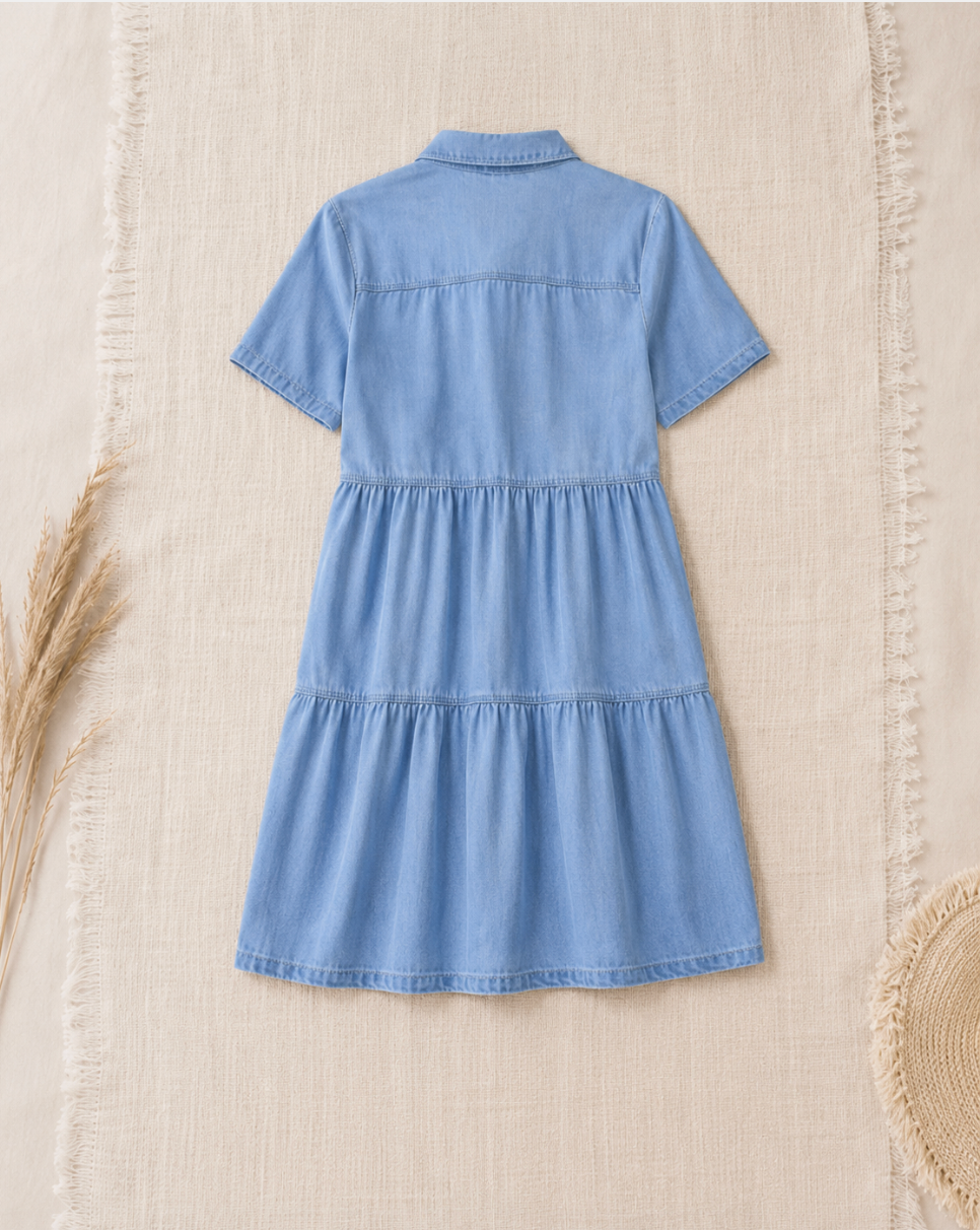Vestido con Botones Delanteros Elizabeth