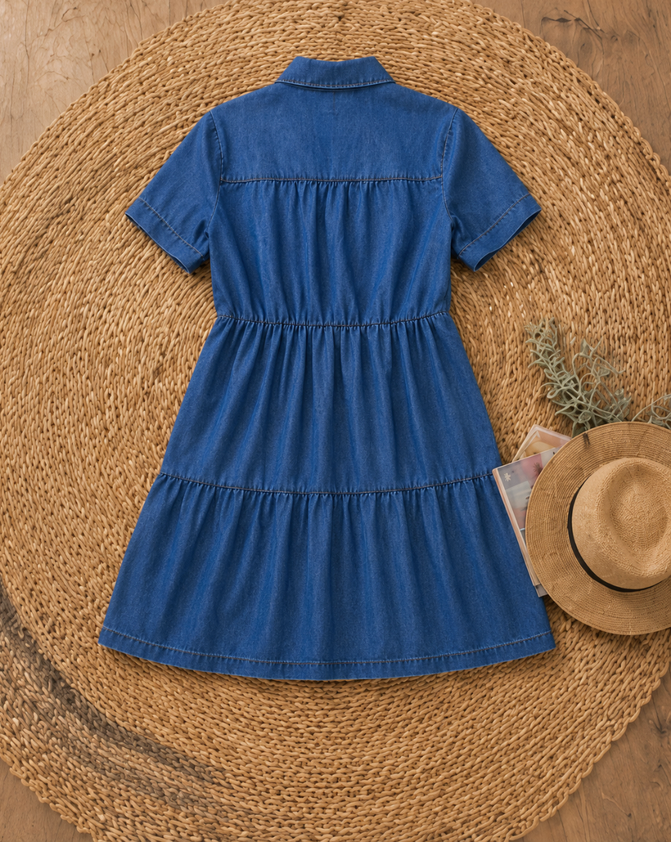 Vestido con Botones Delanteros Elizabeth