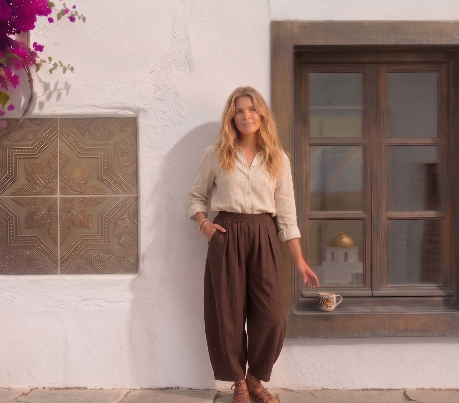 Pantalones de Lino Brownie