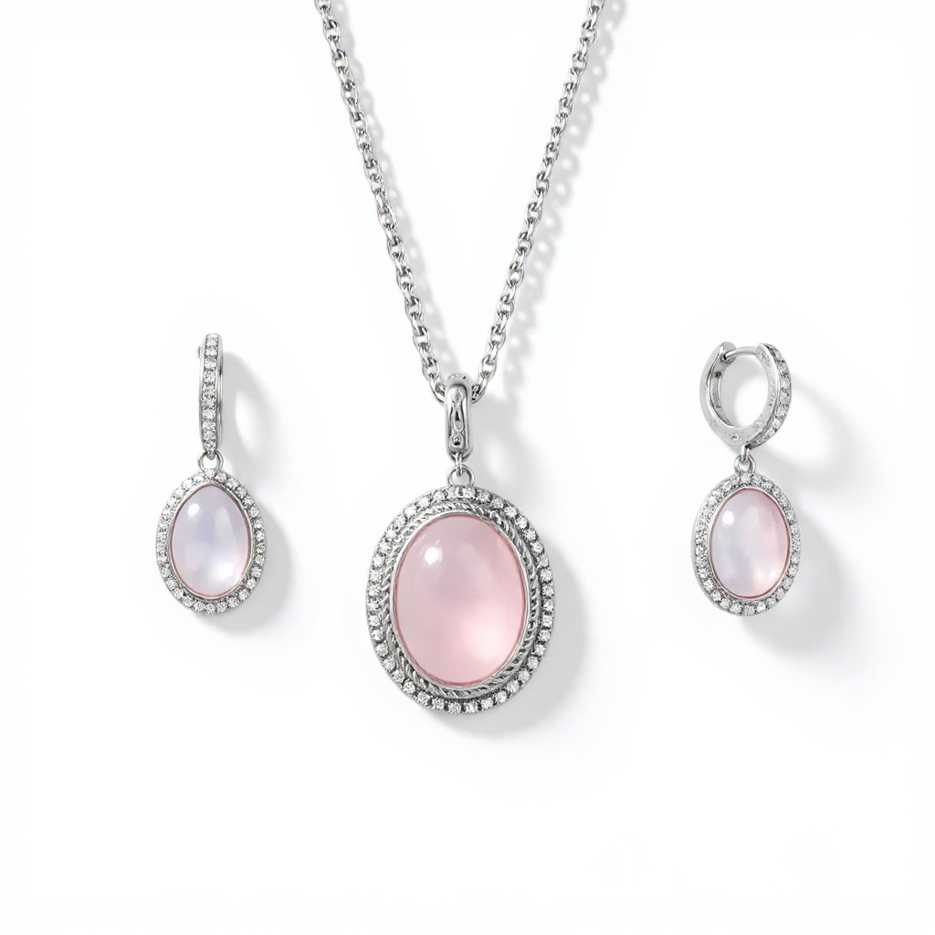 Conjunto Collar y Pendientes de Perlas